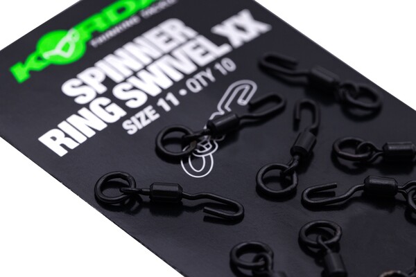 Korda Spinner Ring Swivel size 11, 10 stuks!