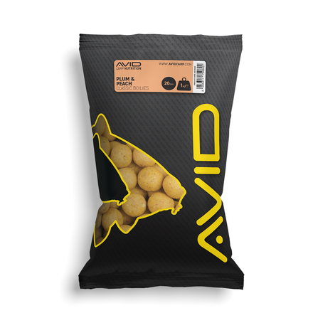 Avid Plum & Peach Boilies 20mm (1kg)
