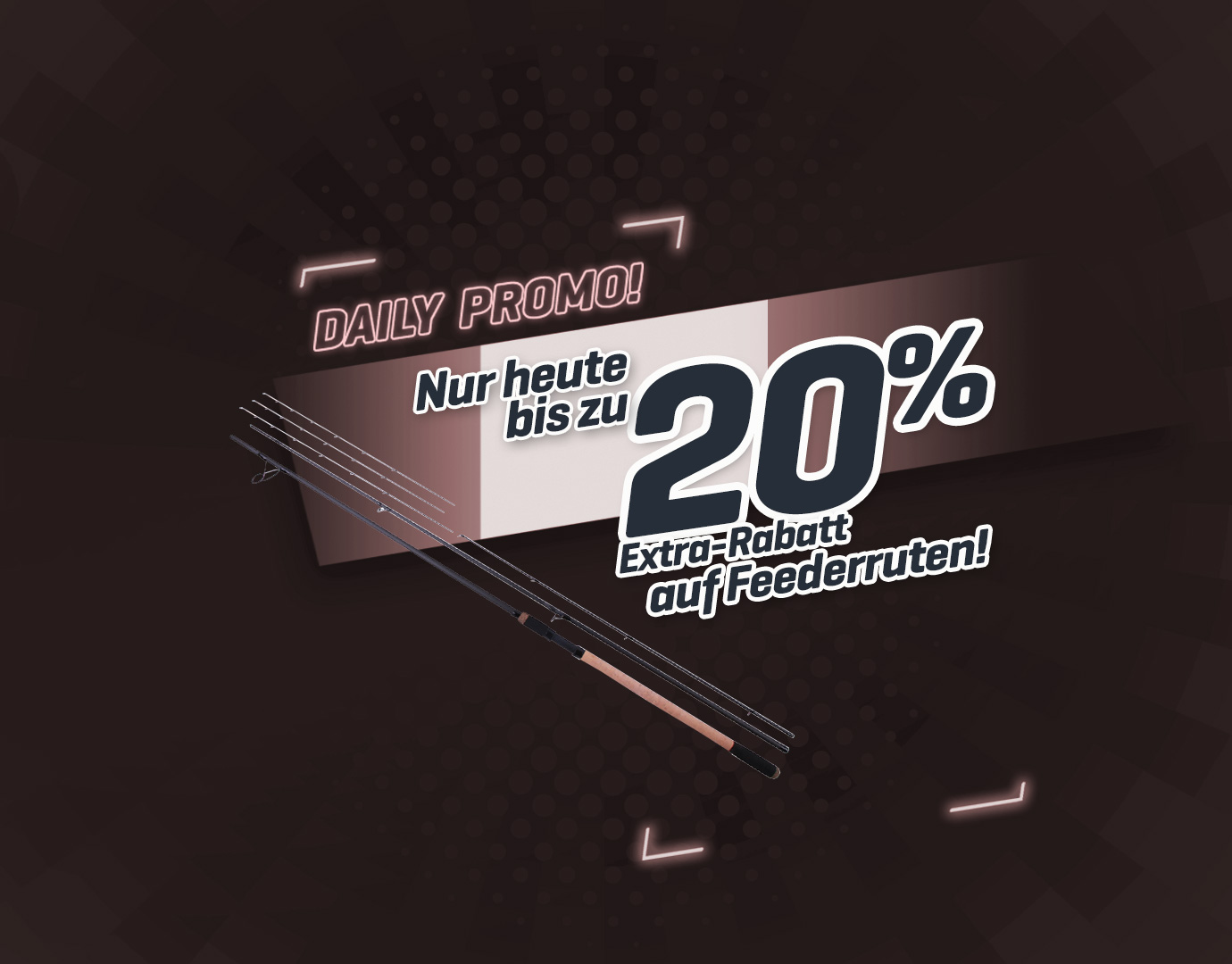 Subbanner: Tot 20% Feederhengels (Blauw)