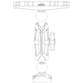 Scotty 2.25" Ball System Arms