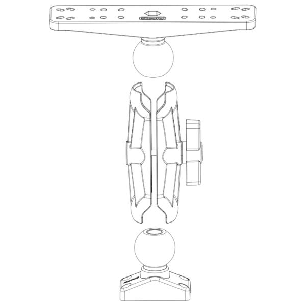 Scotty 2.25" Ball System Arms