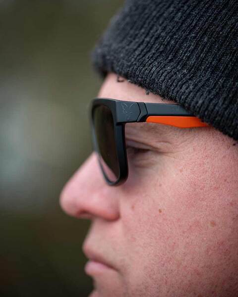 Fox Collection Black & Orange Shades polarisierte Sonnenbrille