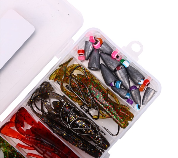 Fish4All Softbait Creature Texas/Carolina Box (50 pieces)