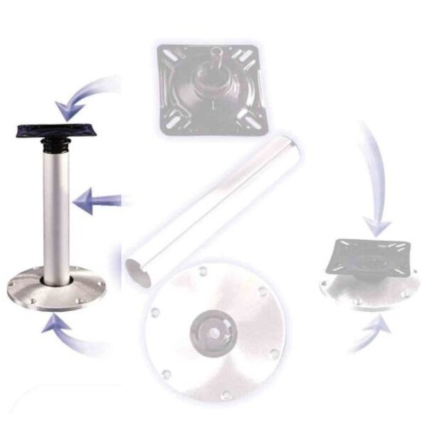 Zestaw Aluminiowy Fotela Springfield Z Podstawą Wtykową