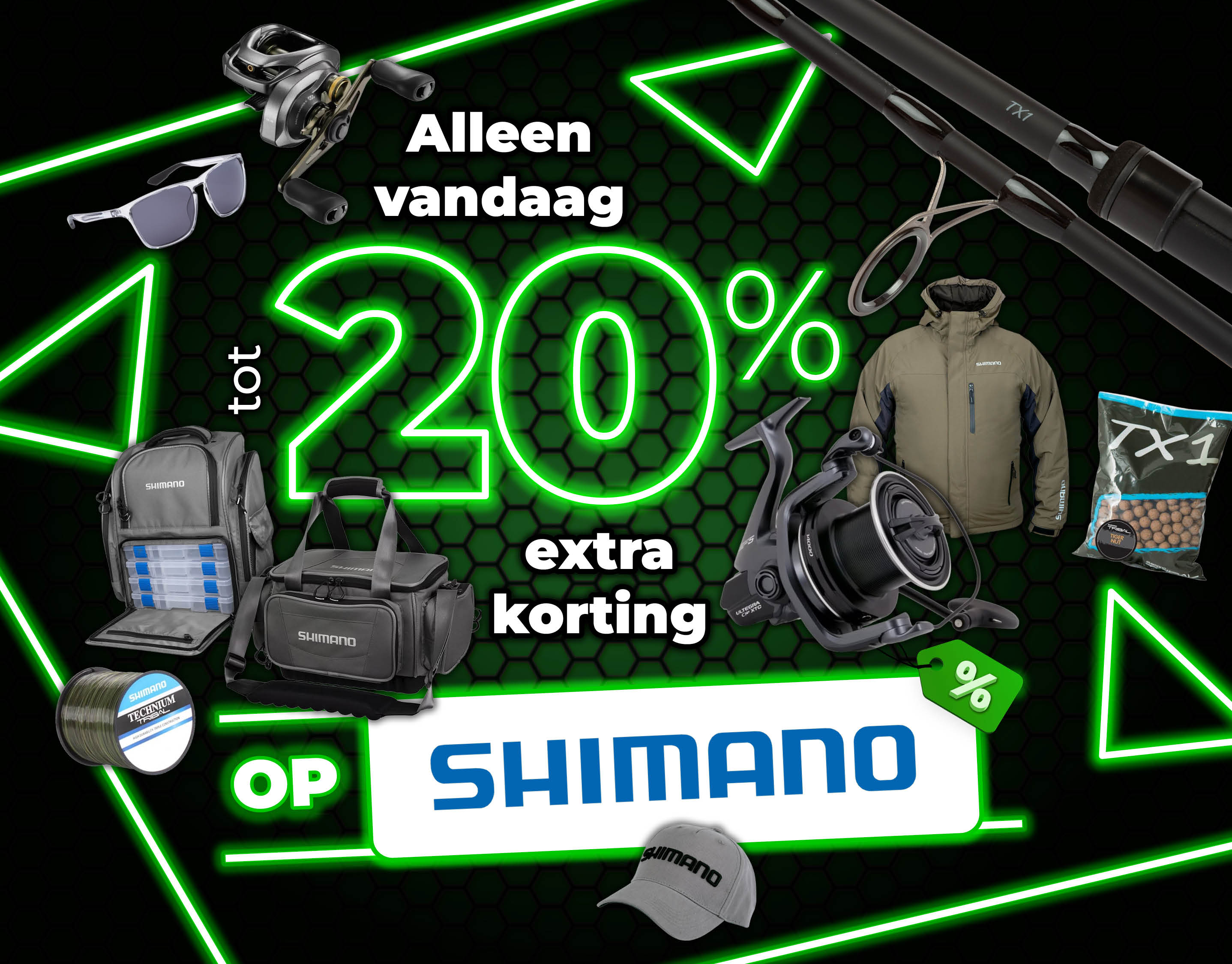 Subbanner: Tot 20% Shimano (Groen)