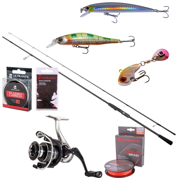 Ultimate Chikara Black Spin Asp Rod Set