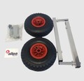 Allpa RVS Transportwielenset Voor Rubberboot Opklapbaar