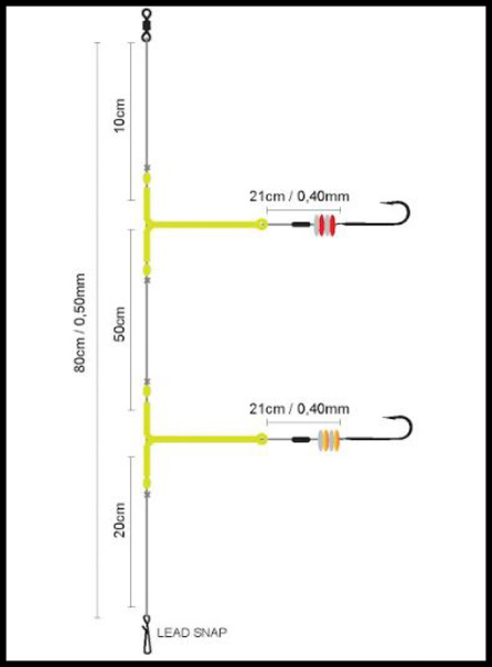 Spro Salt Rig #06 Glow Boom Flasher Paternoster