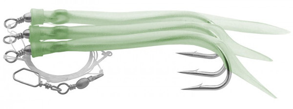 Aquantic 3-Hook Gummi Makk Rig 4/0 - LU