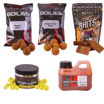Pack d’appâts carpe complet Scopex Ultimate