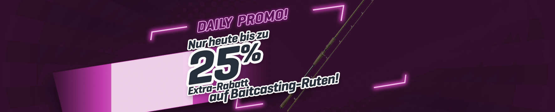 Topbanner: Tot 25% Baitcaster hengels