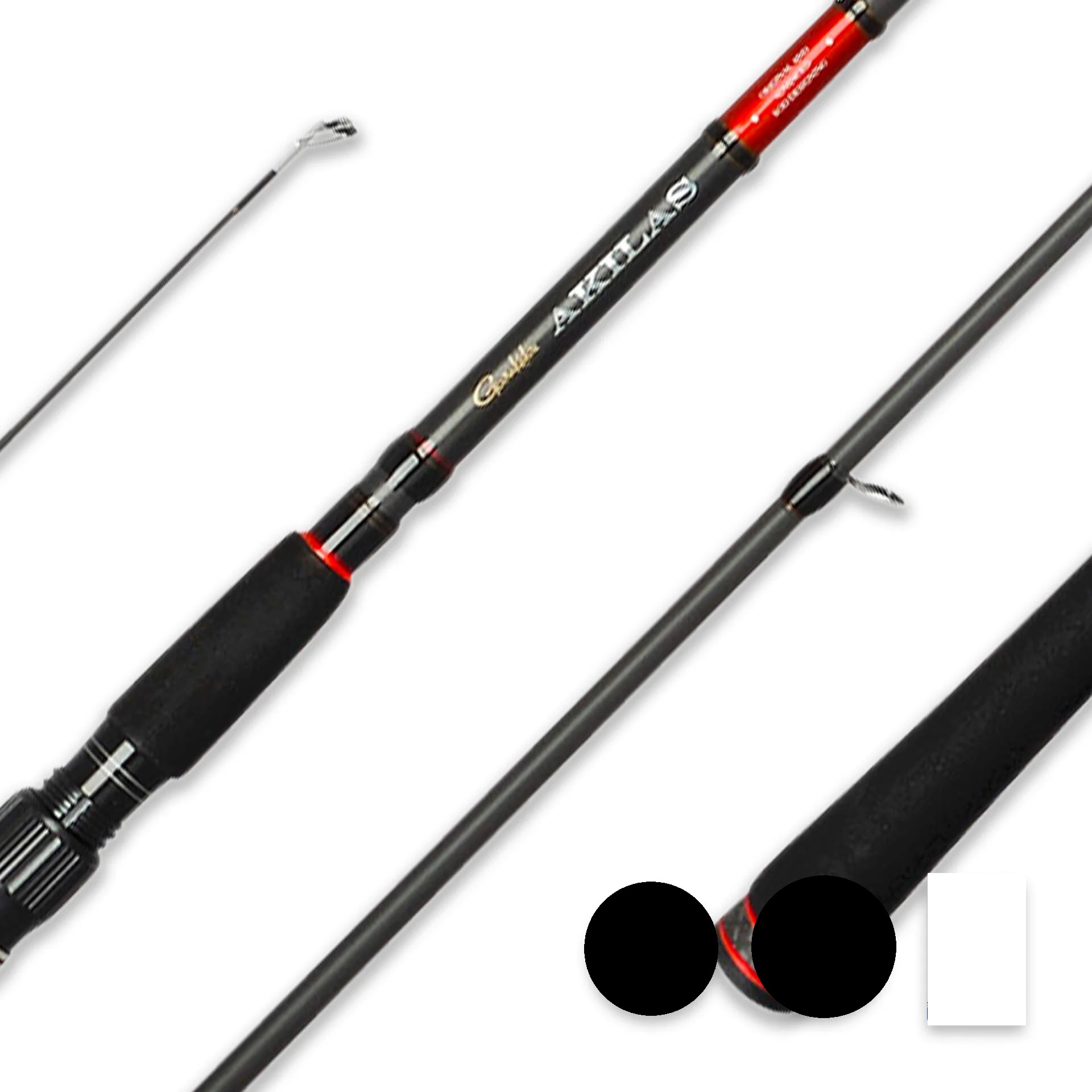 Canna Da Spinning Gamakatsu Akilas 300cm – 25-80g – 2 Pezzi Per Luccio E Lucioperca