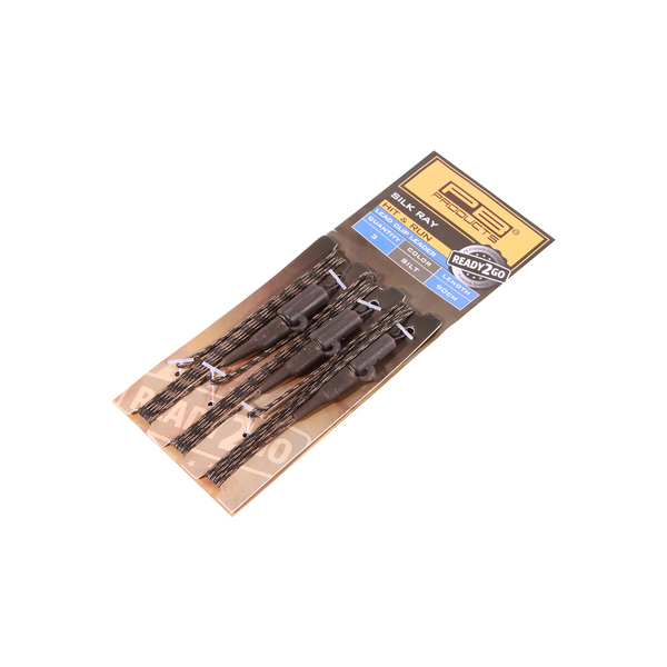 PB Products Ready2Go Silk Ray Hit & Run Leadclip Leader 90cm (3 pieces)