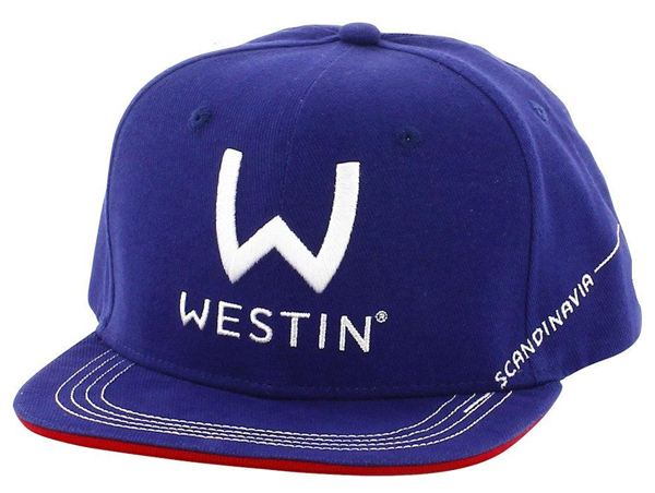 Westin Viking Pack con chaqueta, gorra, toalla, toalla de gafas y señuelos! - Westin Viking Helmet una talla Snorkel Azul/Poppy Rojo
