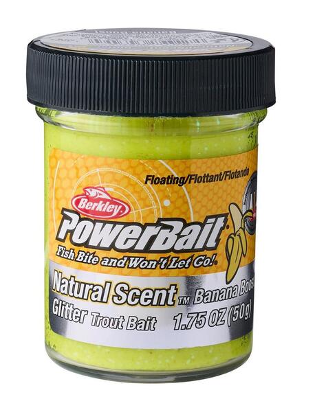 Berkley PowerBait Trout Bait Fruits Foreldeeg (50g) - Sunshine Yellow