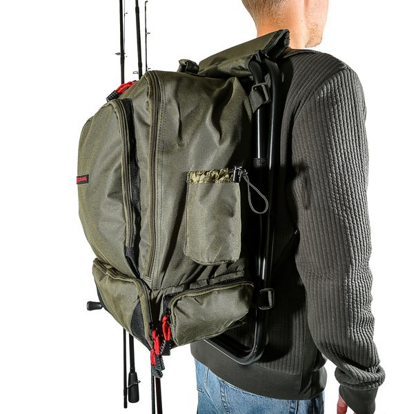 Ultimate Angler Backpack Chair (Incl. 2 Tackleboxen!)