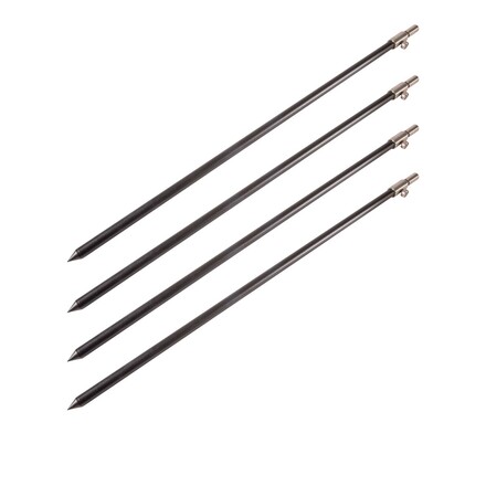 Ultimate Black Aluminium Bankstick Set 50-90cm (4 Stuks)