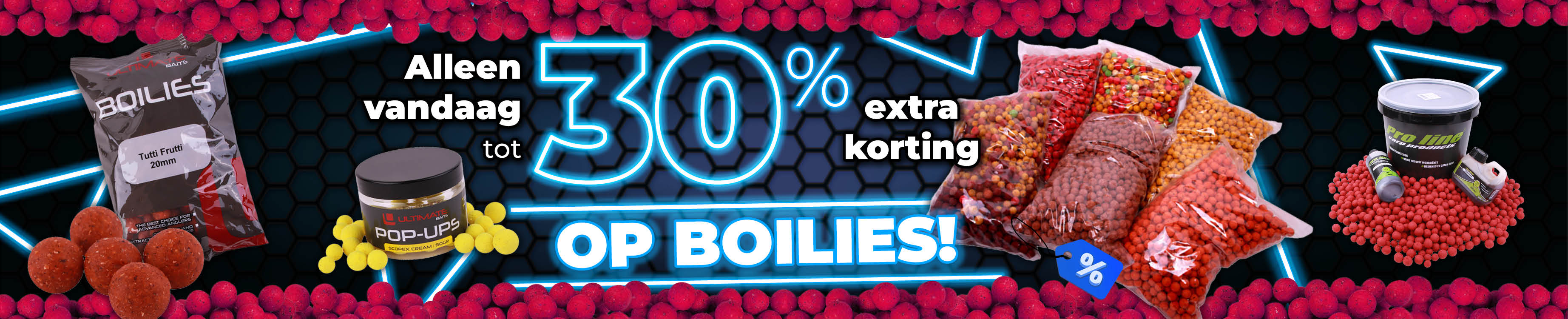 Topbanner: Tot 30% Boilies (Blauw)