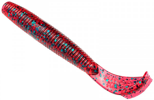 Strike King Rage Ned Cut-R Worm 7,5cm, 6 stuks!