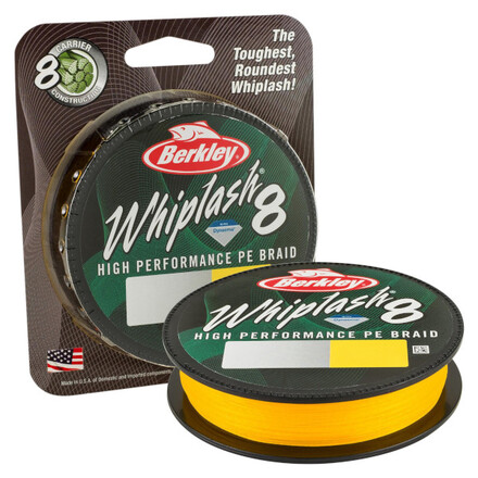 Berkley Whiplash 8 Yellow Braided Line 300m