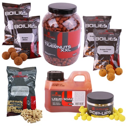 Ultimate Baits Carp Tigernuts/Boilies Weekend Pack
