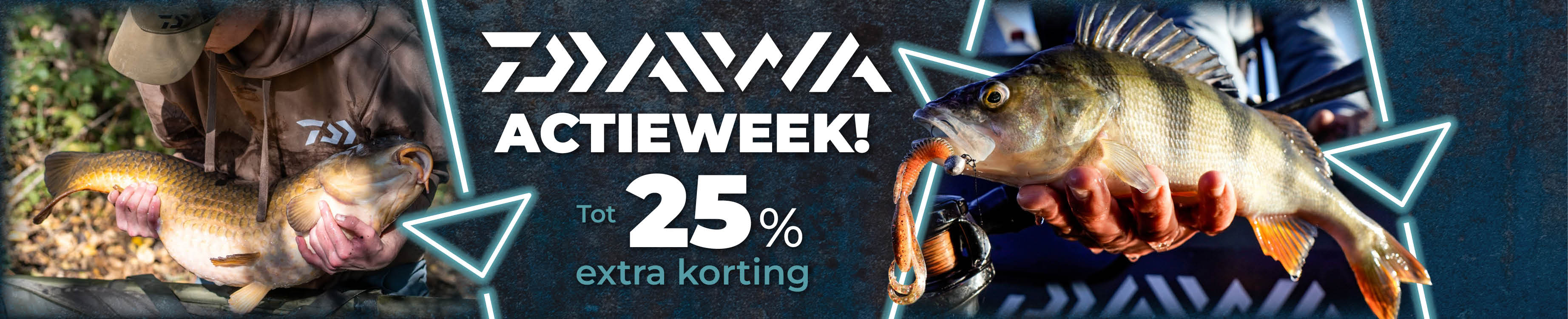 Weekactie: Topbanner: Tot 25% Daiwa
