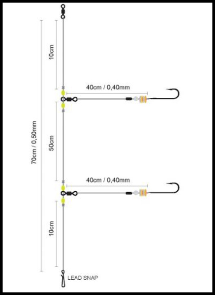Spro Salt Rig #02 Easy Flasher Metalic Paternoster