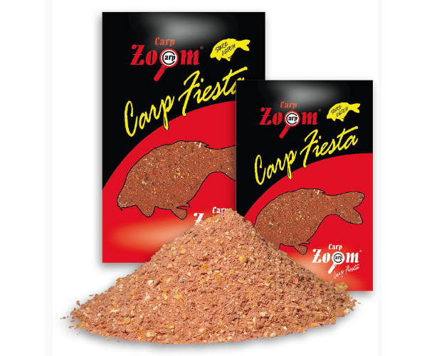 Carp Zoom Carp Fiesta Fish Mix 3 Kg - Esca Base Pronta Per Carpe - Mix Di Pesce Professionale