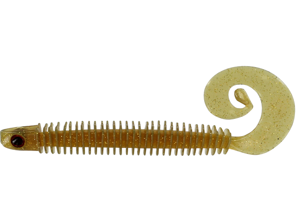 Westin RingTeez Curltail 10cm (8pcs) - Motoroil Gold UV