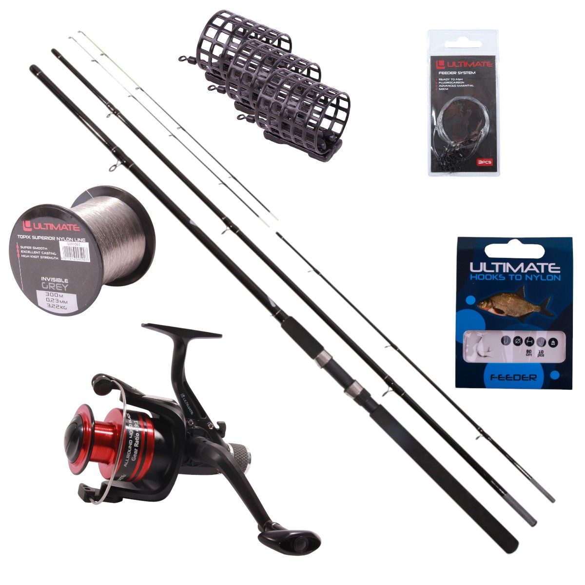 feeder fishing rod and reel Daiwa D Combo 10ft Fibreglass rod body How To - Set Up
