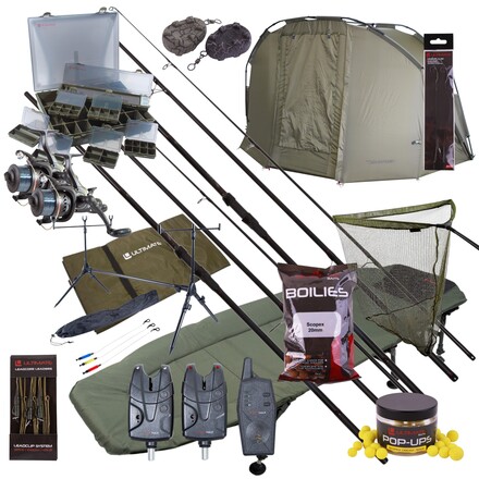 Mega Set Completo per Pesca Notturna alla Carpa Ultimate