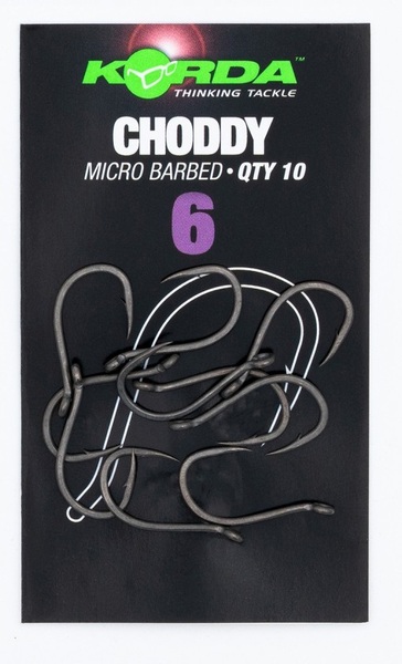 Korda Choddy Barbless Carp Hooks (10 pieces)