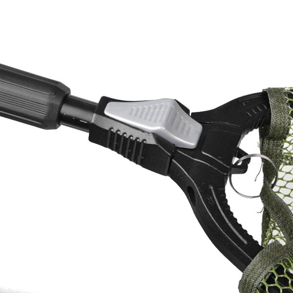 Spro Folding Landingsnet Rubberdip 60x60cm 2.00m Graphite