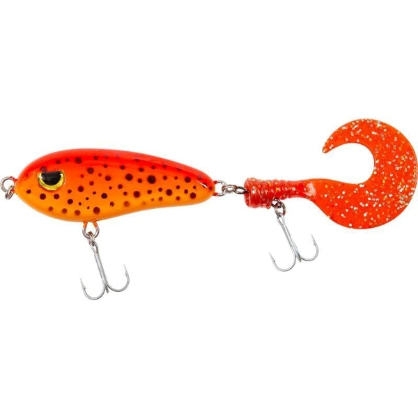 Fladen Scary Tail Jerkbait 19cm (30g)  - Orange Black Dots