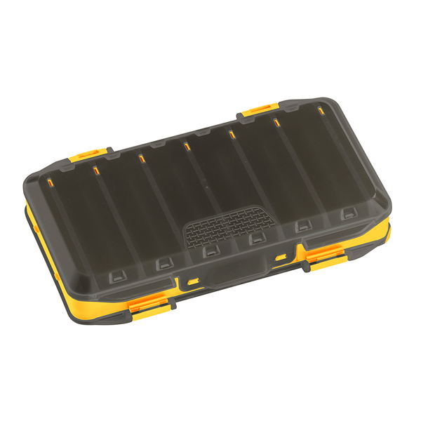 Panaro Smoke Tackle Box - Panaro 182 Smoke/Yellow Yellow Bottom, Transparent Gray Lid