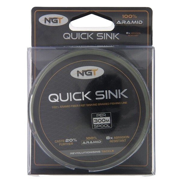 NGT 300M Quick Sink Braid Moss Green Gevlochten Lijn