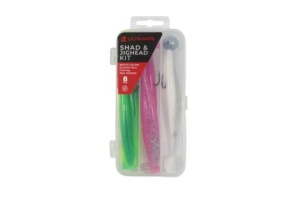 Kit Ultimate EZ-Shad & Jighead senza piombo 10cm (7 + 10 + 14g) (8pcs)