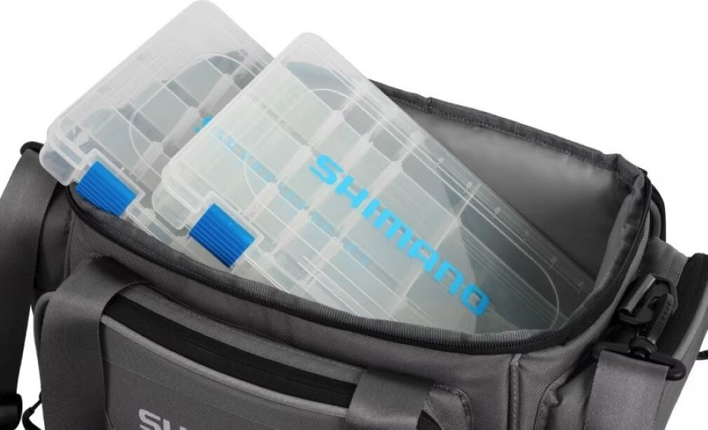 Shimano Predator Travellers Wrap Zubehörtasche mit Tacklebox und Klarsichthüllen Shimano Predator Travellers Wrap Zubehörtasche mit Tacklebox und Klarsichthüllen