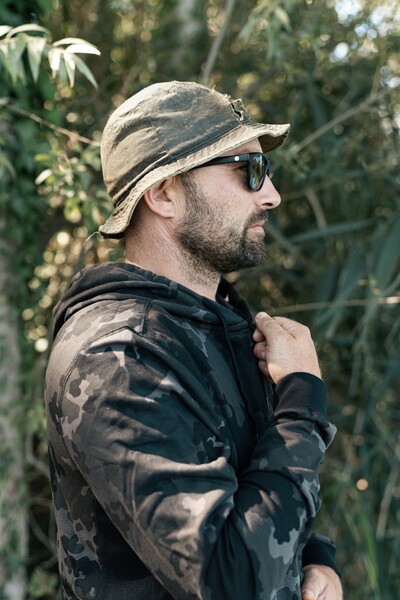 Korda Zip Hoodie Black Kamo