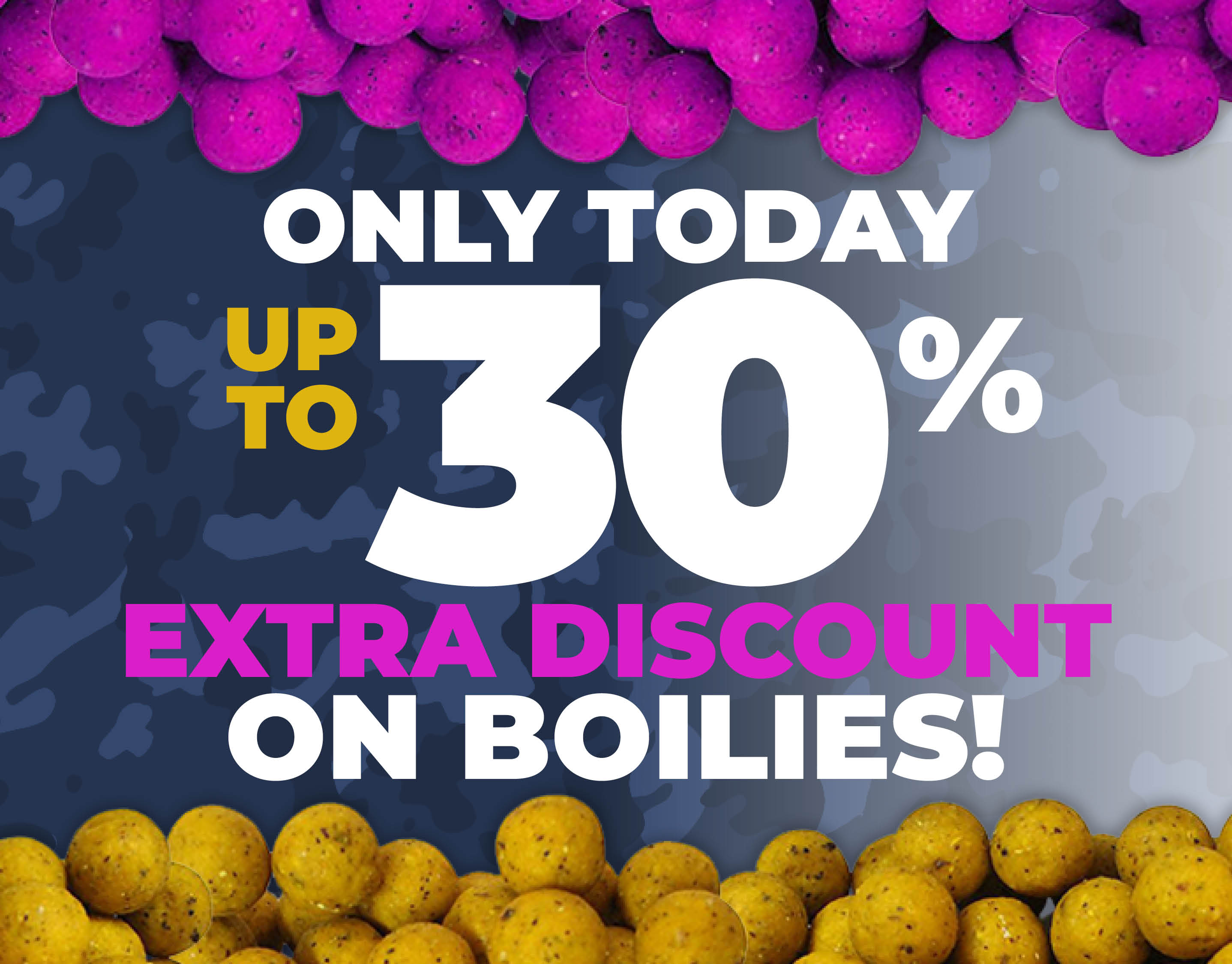 Subbanner: Tot 30% boilies