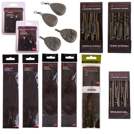 Ultimate Carp Leader And Rig Kit (26 Pièces)