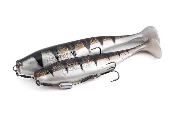 Fox Rage Zander Pro Shad Cargado 16 cm (39 g) - UV Glitter Perch