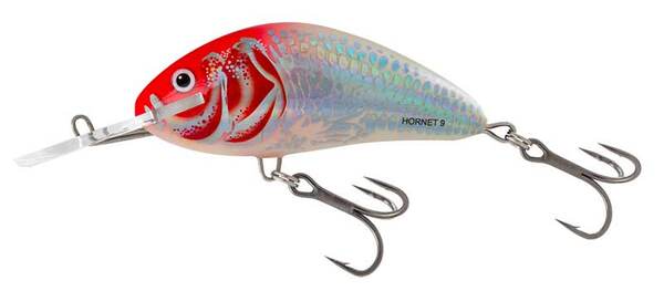 Salmo Hornet 9cm Floating Plug - Holo Red Head