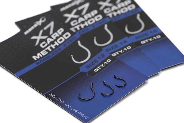 Matrix X7 Carp Method Coarse Barbless Hook (10 pieces)