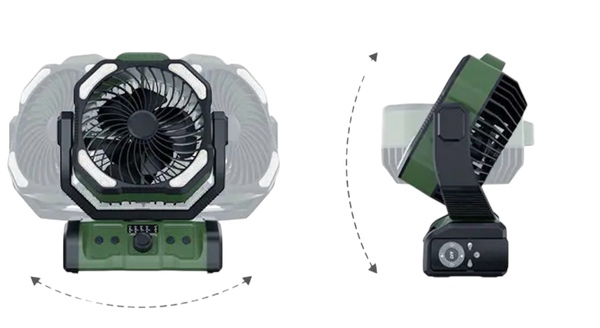 Holdcarp Rechargeable DoubleMotor Fan (Incl. Afstandsbediening)