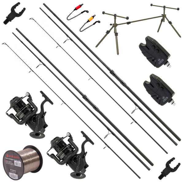 daiwa black widow carp rod and reel combo Daiwa Black Widow Carp Set Deluxe