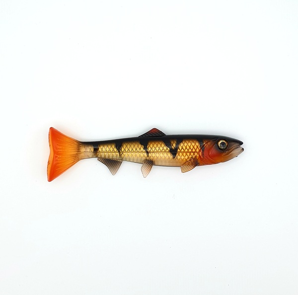 Hostagevalley Troubletail Shad 18cm (65g) - Transparent Perch