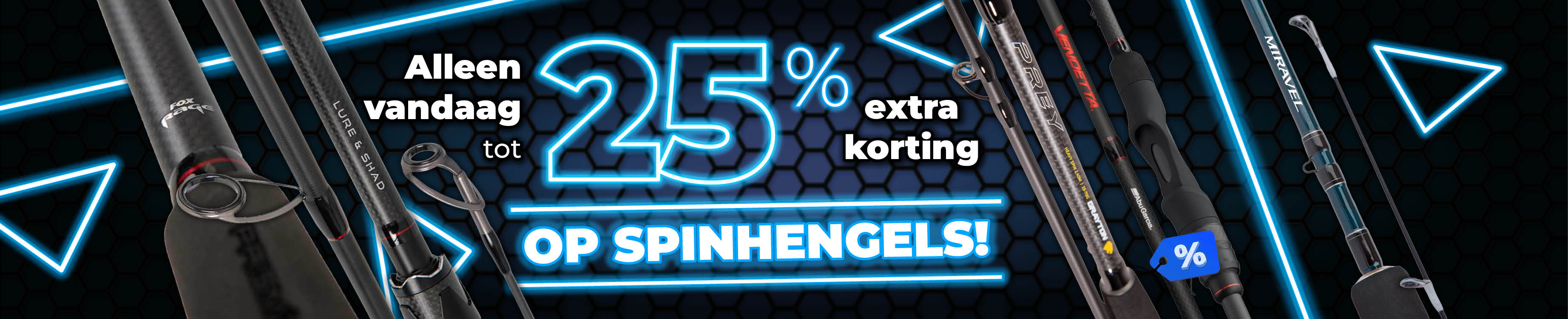 Topbanner: Tot 25% Spinhengels (Blauw)