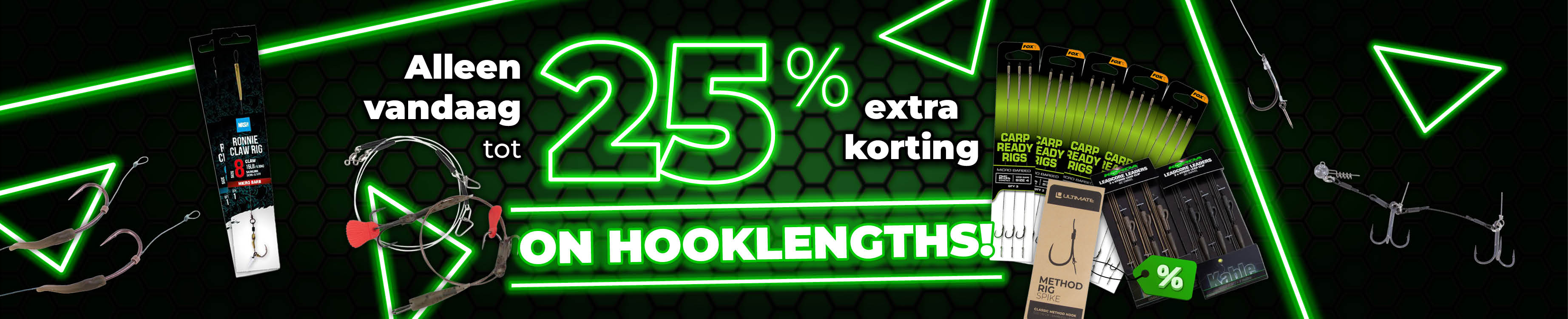 Topbanner: Tot 25% Onderlijnen (Groen)