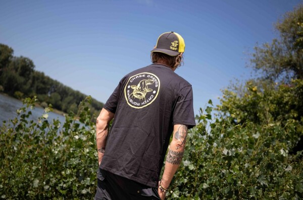 Black Cat Chase Dreams Black Tee T-Shirt